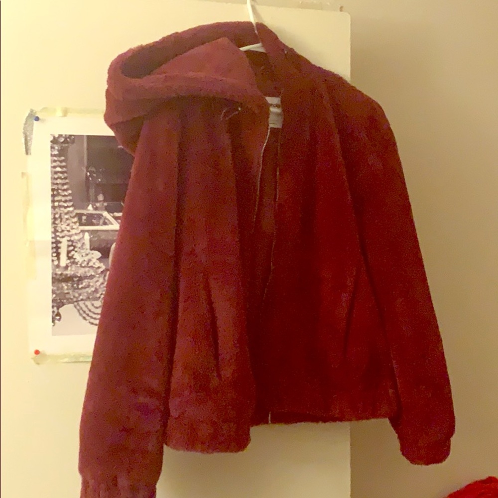 Faux fur jacket